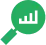 Green chart under magnifying glass
